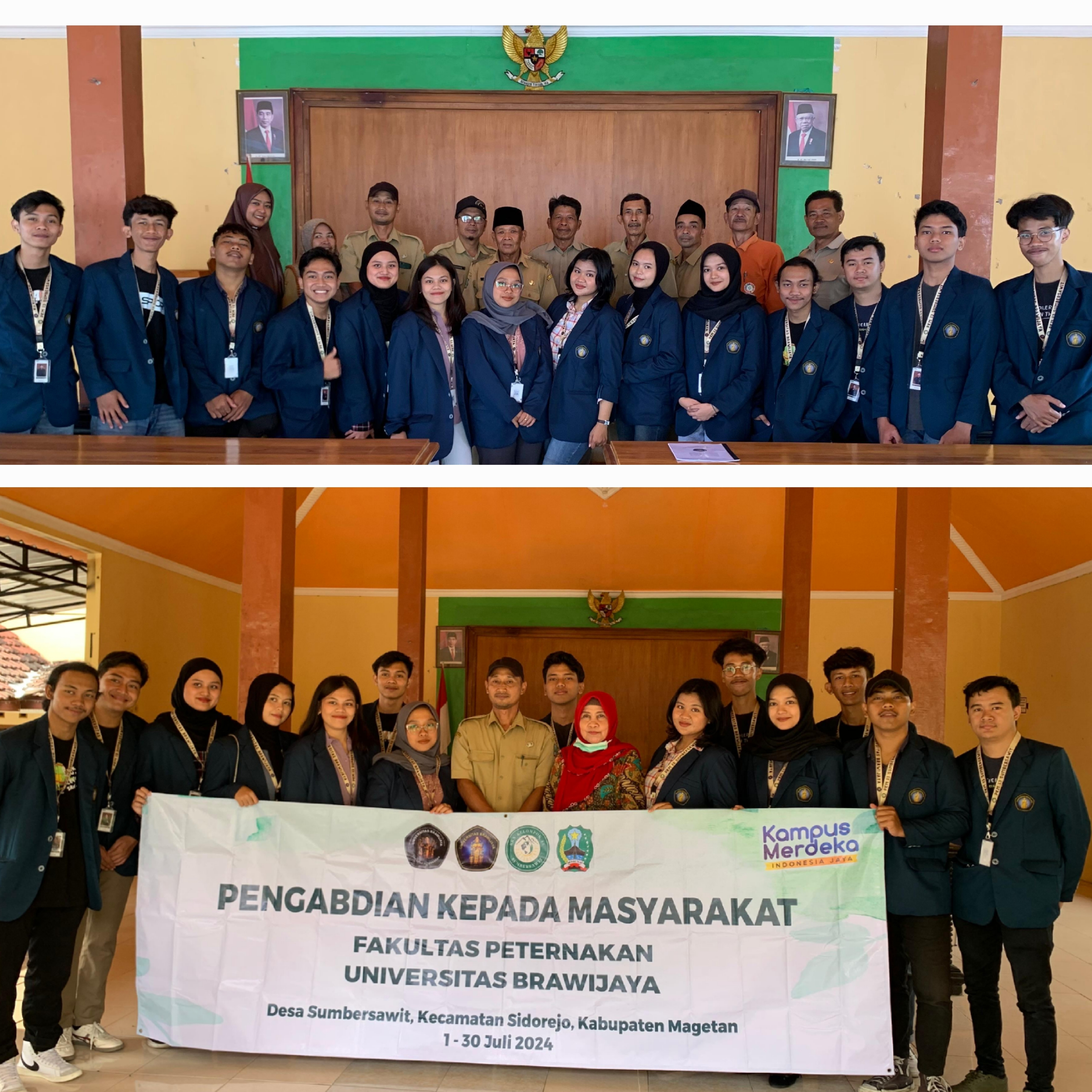 PERKENALAN SEKALIGUS PENYAMBUTAN DAN PENERIMAAN MAHASISWA KKN DARI UNIVERSITAS BRAWIJAYA MALANG 2024 OLEH BAPAK KEPALA DESA SUMBERSAWIT