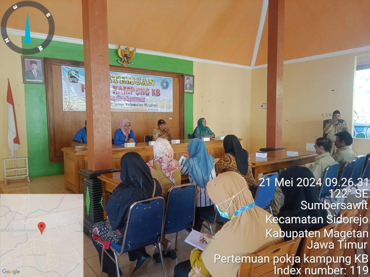 PERTEMUAN POKJA KAMPUNG KB DESA SUMBERSAWIT