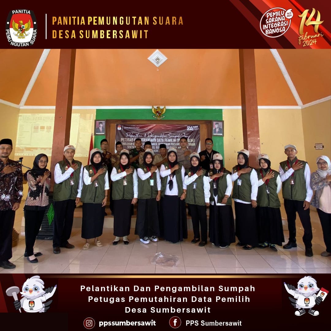 PPS SUMBERSAWIT LANTIK 10 PETUGAS PANTARLIH